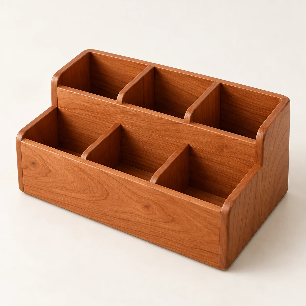 Fuyu Curve, 6-compartment cherry pen holder