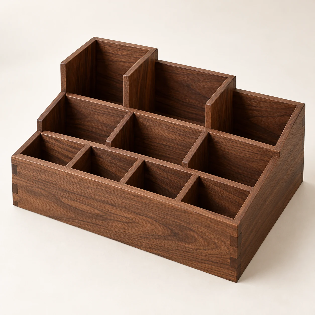 Iro Atelier, 10-compartment black walnut pen holder