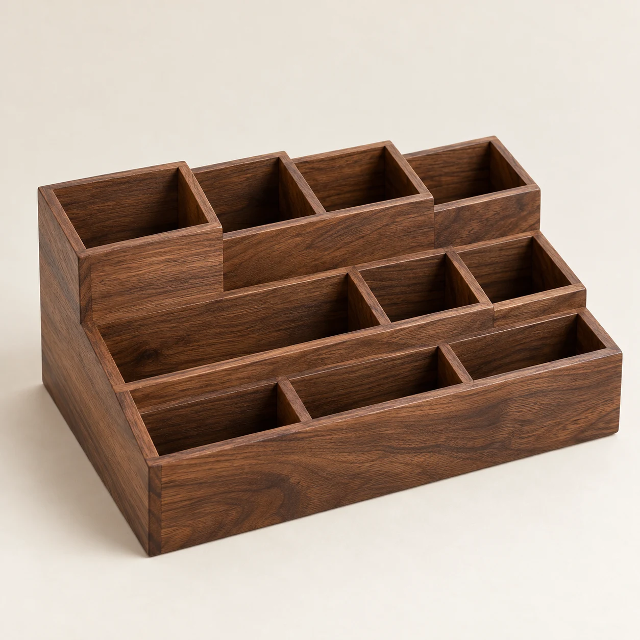 Sei Grand Studio, 11-compartment black walnut pen holder